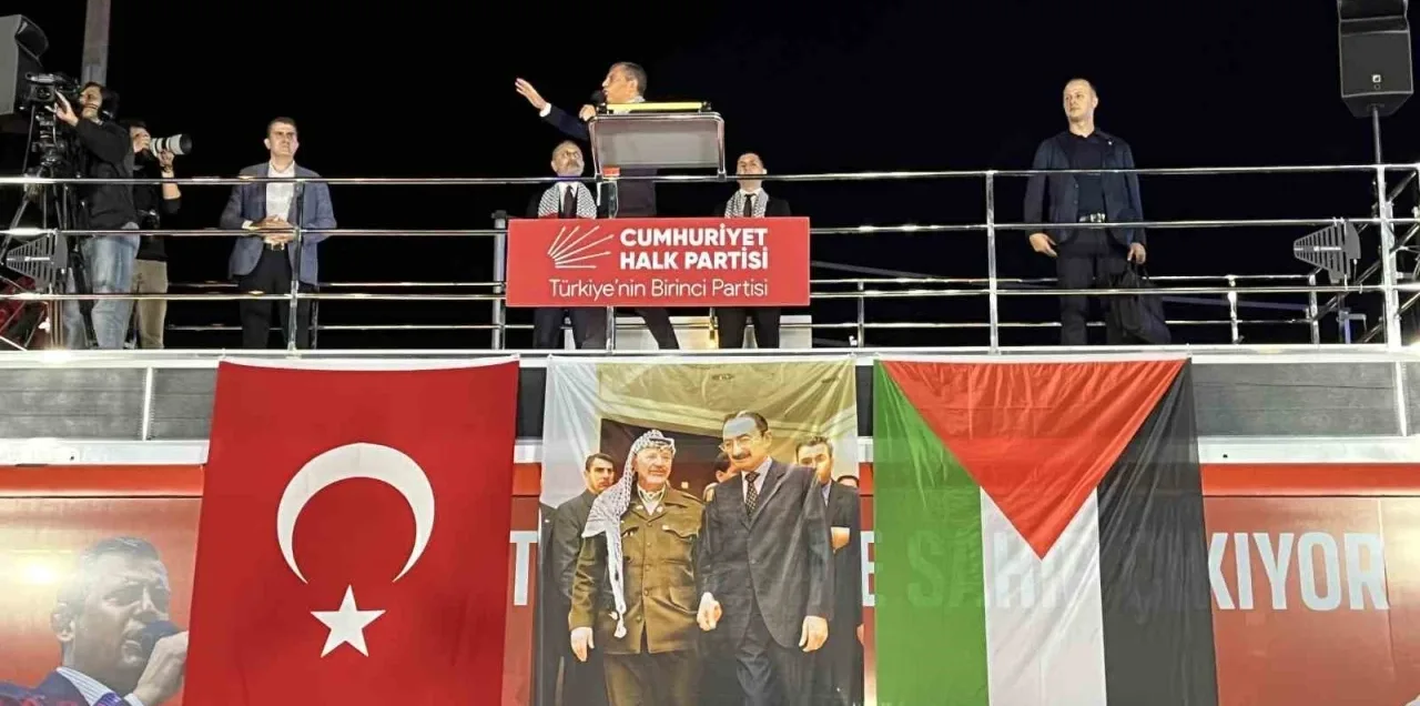 CHP’den Eyüpsultan’da Filistin’e Destek Mitingi