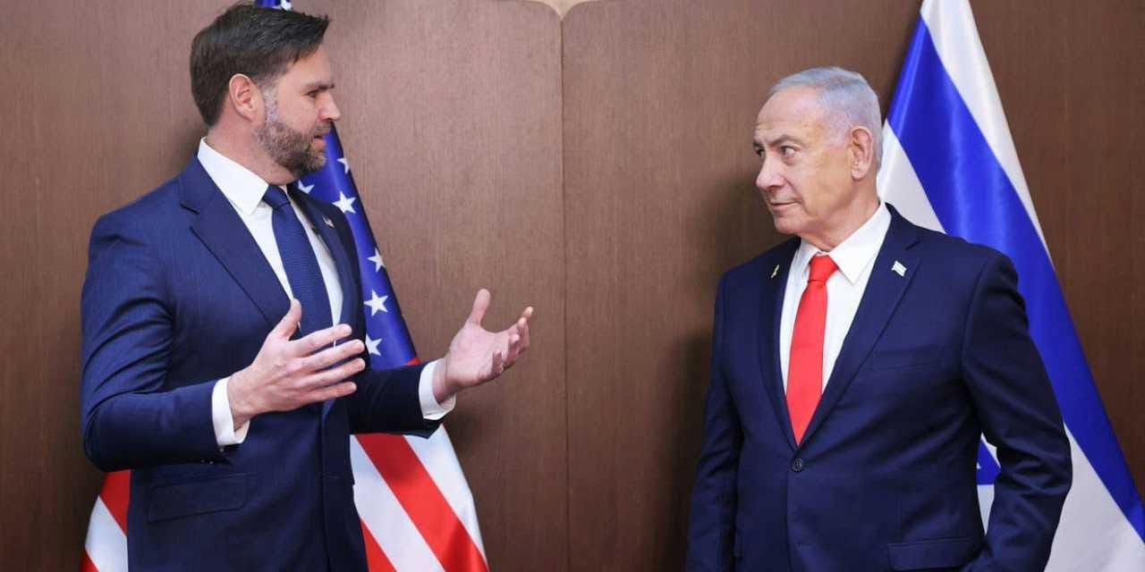 ABD Başkan Yardımcısı JD Vance ile İsrail Başbakanı Binyamin Netanyahu,