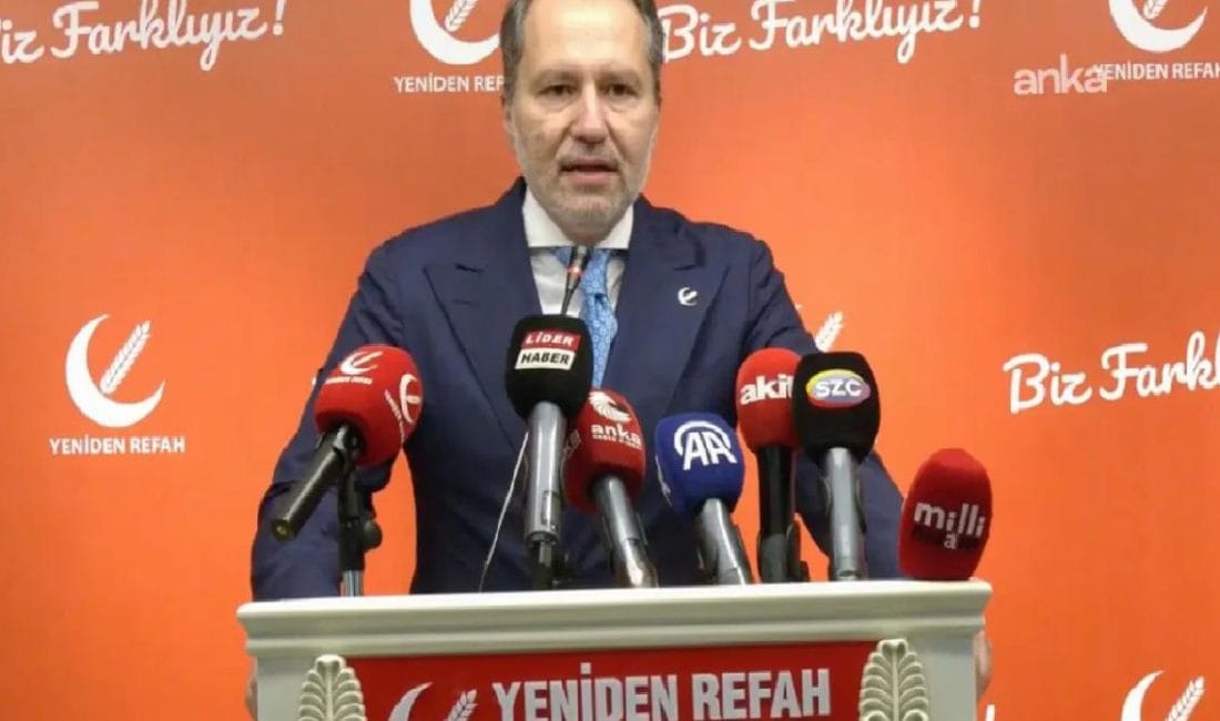 Yeniden Refah Partisi Genel Başkanı Fatih Erbakan, partisinin İl Başkanları