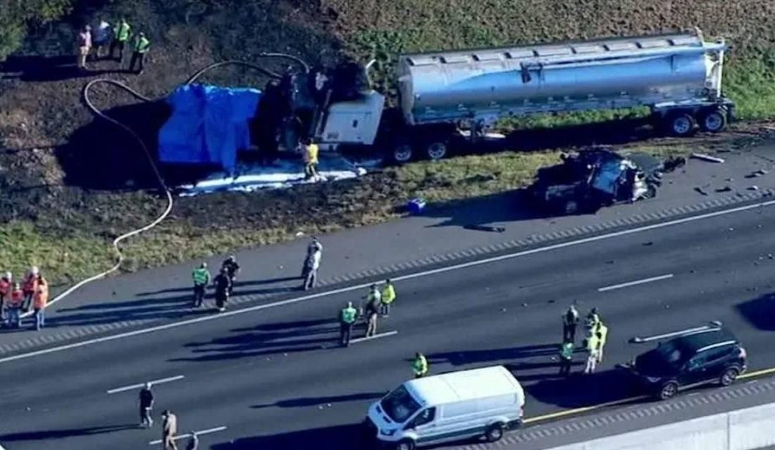 ABD’nin Georgia eyaletinde, Atlanta yönüne giden otoyolda meydana gelen feci