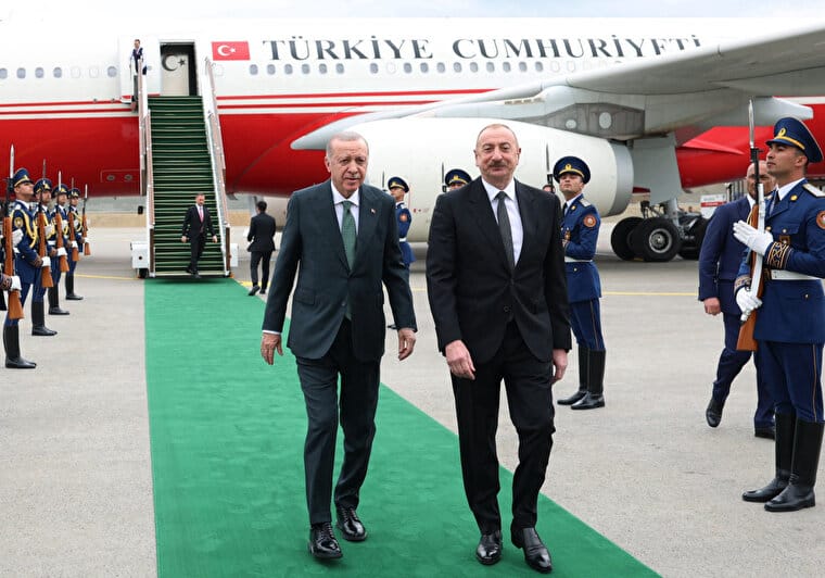 Türkiye Cumhurbaşkanı Recep Tayyip Erdoğan, Azerbaycan Cumhurbaşkanı İlham Aliyev’in daveti