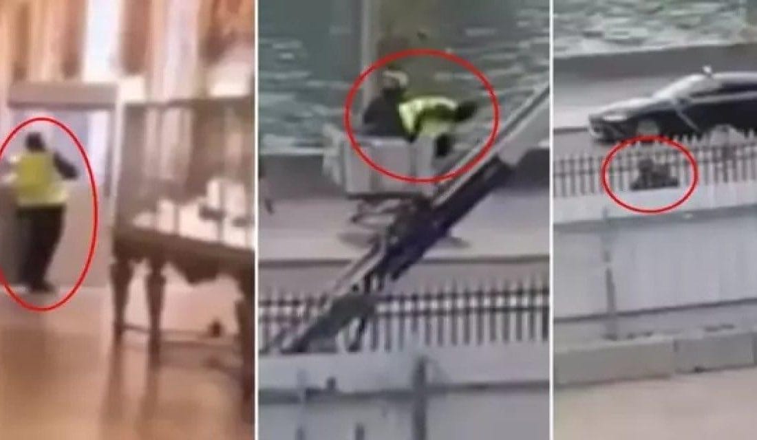 Dünyanın en çok ziyaret edilen müzelerinden biri olan Louvre’un ortasında