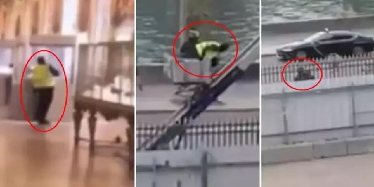 Dünyanın en çok ziyaret edilen müzelerinden biri olan Louvre’un ortasında