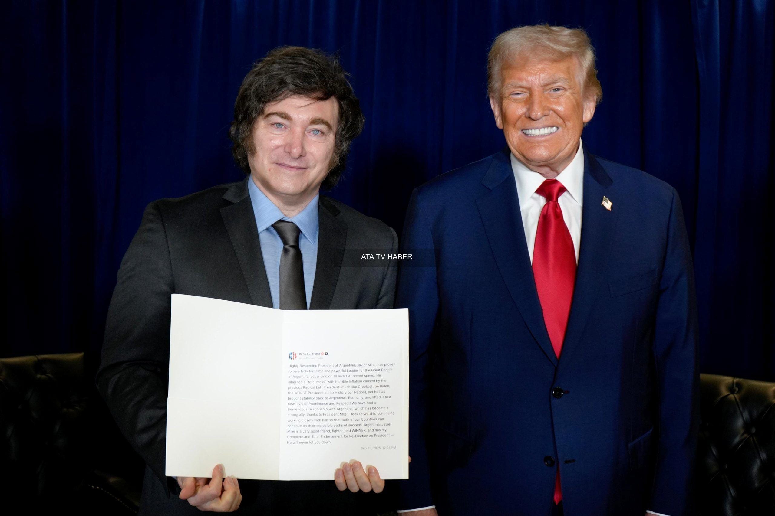 Trump’tan Seçim Mesajı: “Milei Kaybederse Desteğimiz de Biter”