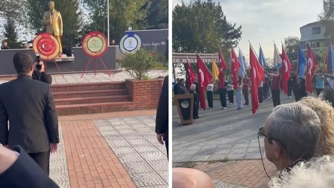 Piraziz Atatürk Anıtı Önünde 10 Kasım Töreninde Çelenk Sıralaması Tartışması