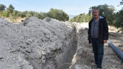 Emekli öğretmenin arazisinde izinsiz kanal kazısı, DSİ projesi iddiası Edinilen