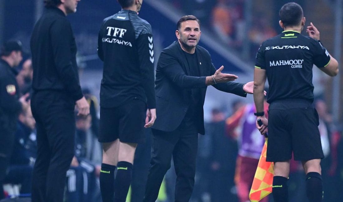 Okan Buruk’ten Hakem Eleştirisi Galatasaray teknik direktörü Okan Buruk, 0-0