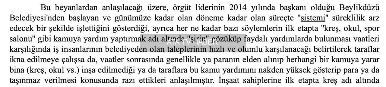 İddianamede 'kamuya yardım' iddiaları ve bağışların kullanımı