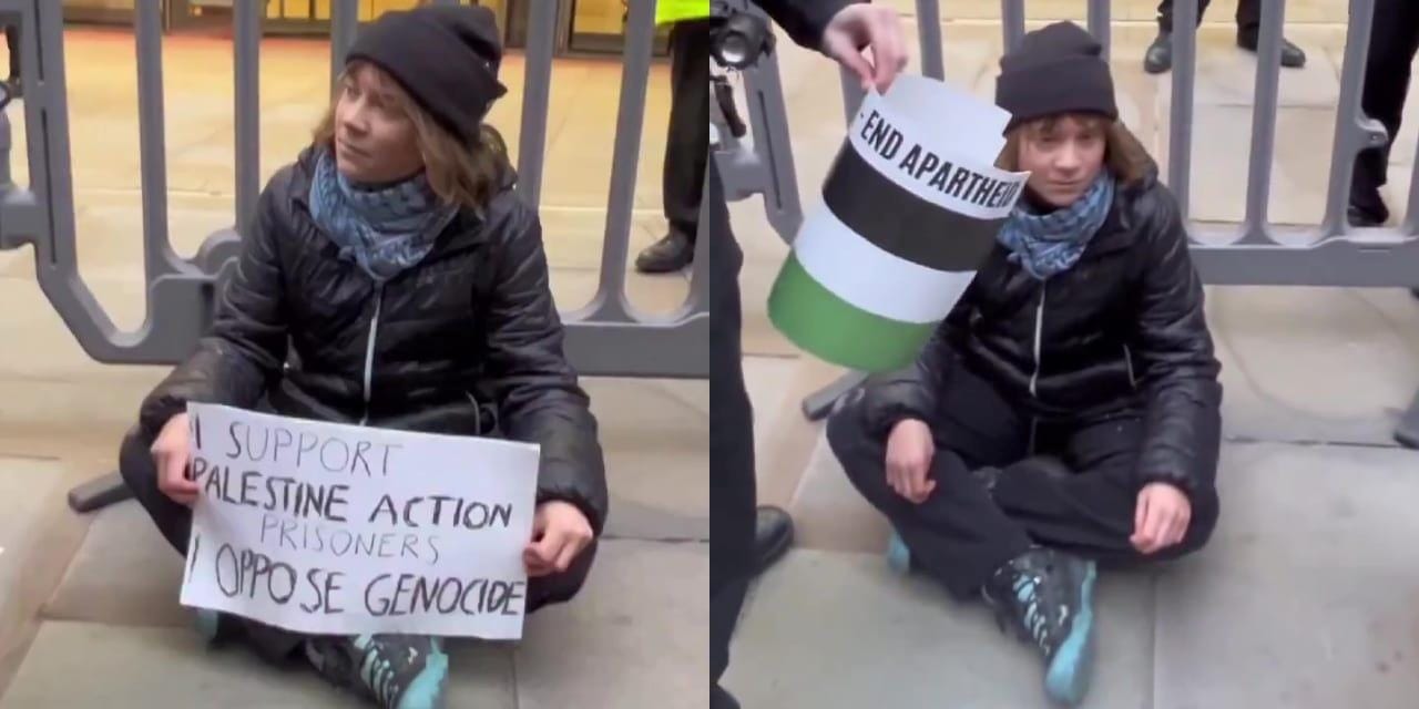 Greta Thunberg Londra’da Gözaltına Alındı İngiltere’de tutuklu Filistin destekçisi protestoculara