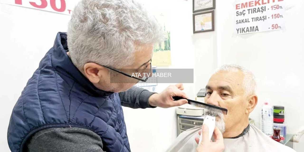 Ankara Ulus'ta 'Emekli Tarifesi' ile Dayanışma: Kuaför Cesur Çabuk 150 TL'ye Tıraş Yapıyor