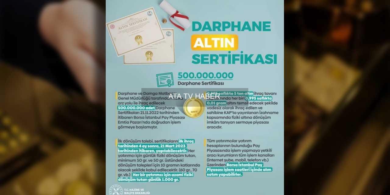 Darphane Altın Sertifikası 2026 Başında Yükselişini Sürdürdü