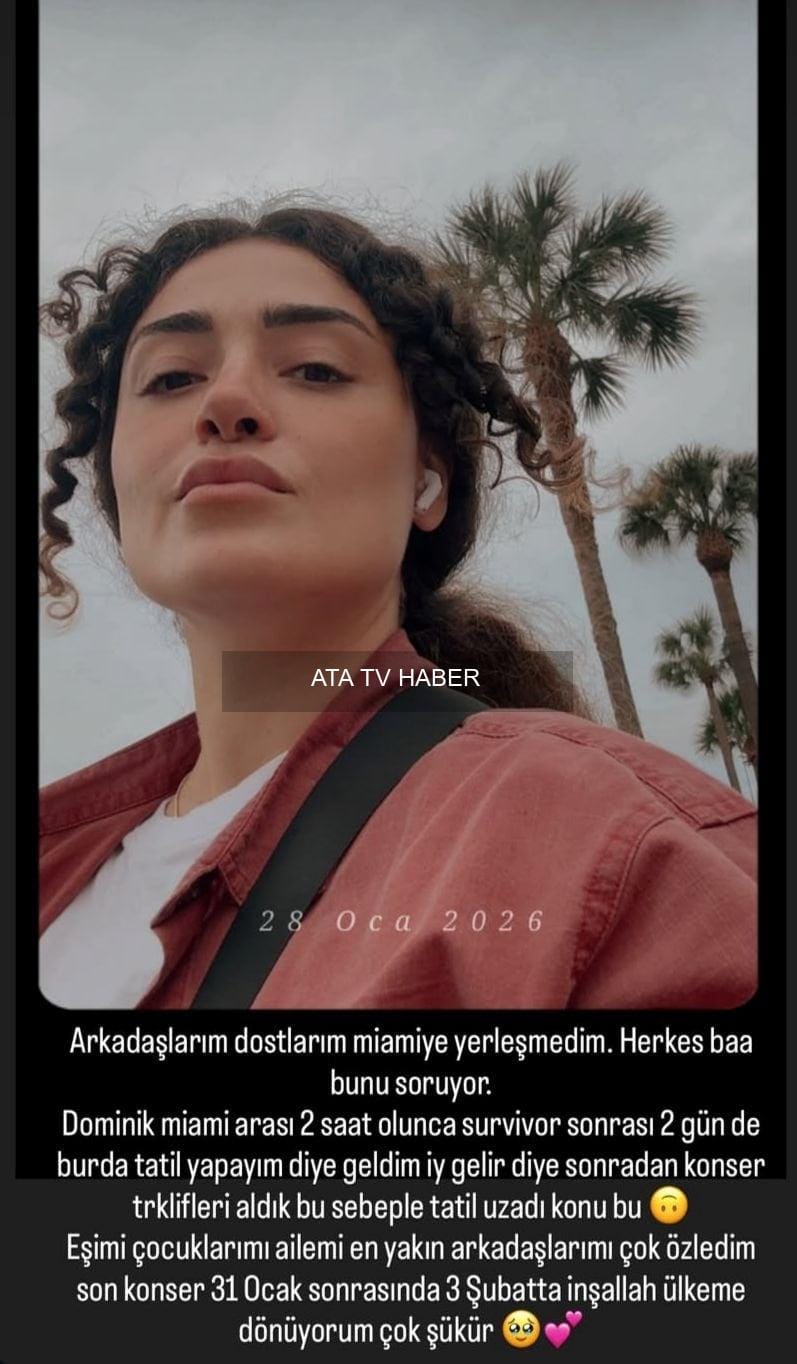 Dilan Çıtak, Miami'ye Yerleştiği İddialarına Açıklık Getirdi
