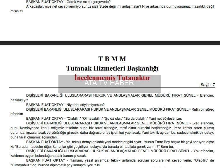 TBMM Tutanakları: Fuat Oktay’ın Dışişleri Bürokratlarına Yönelttiği Eleştiriler Kayda Geçti