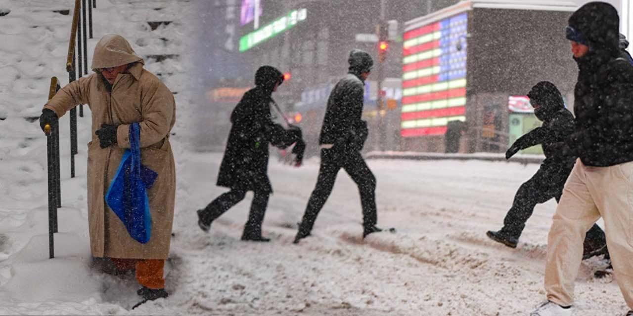 ABD’yi Vuran Tarihi Kar Fırtınası ve Kutup Soğukları ABD’nin New