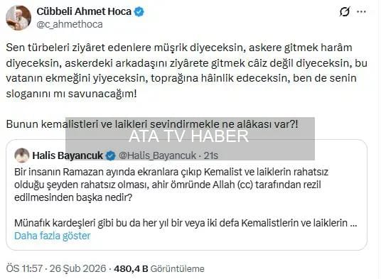 Arnavutköy okulunda okutulan metin tartışması ve iki liderin karşılıklı açıklamaları
