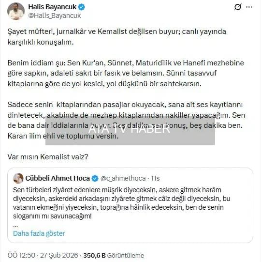 Arnavutköy okulunda okutulan metin tartışması ve iki liderin karşılıklı açıklamaları