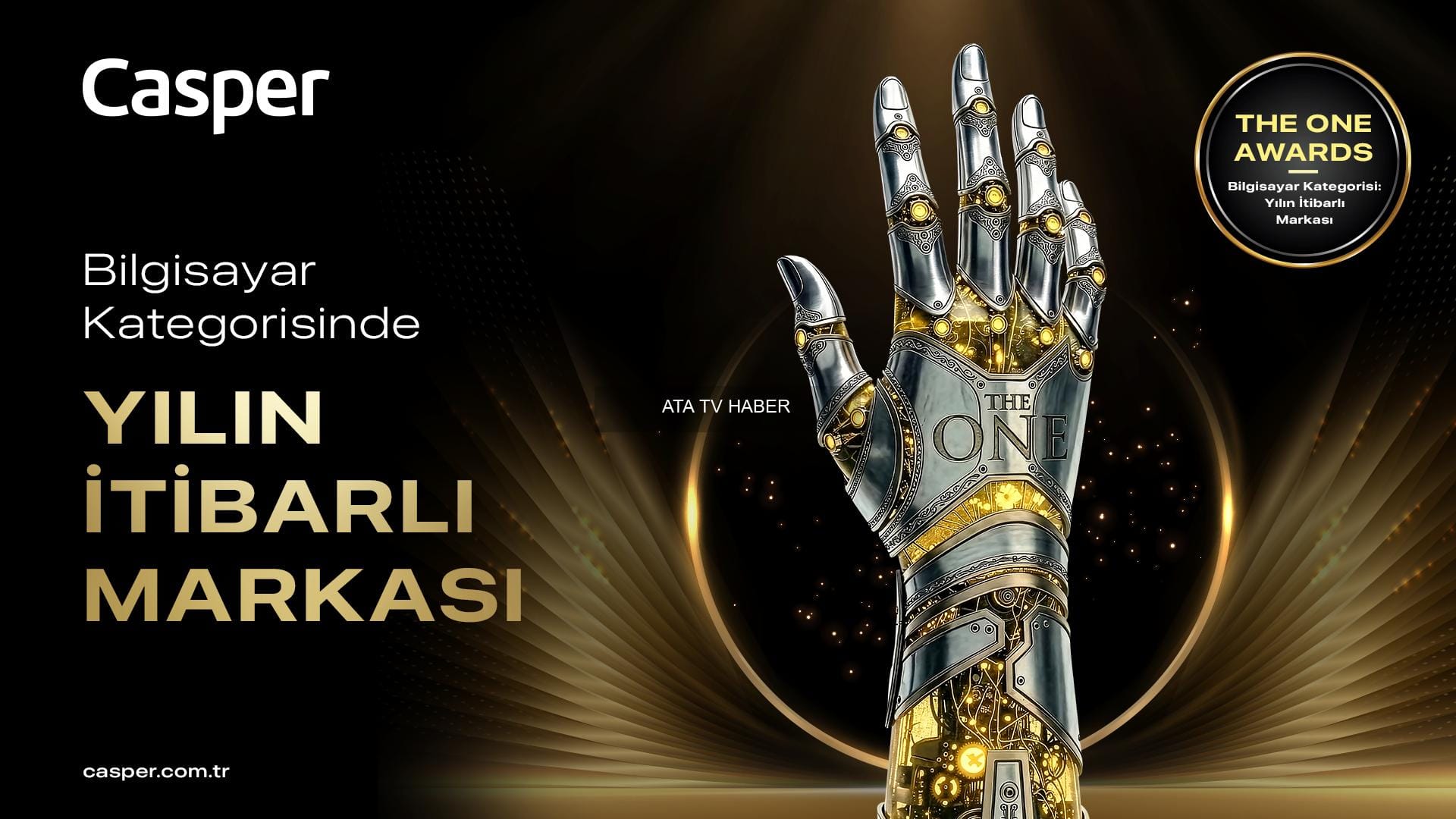 Casper, The ONE Awards’ta Bilgisayar Kategorisinde “Yılın İtibarlı Markası” Seçildi