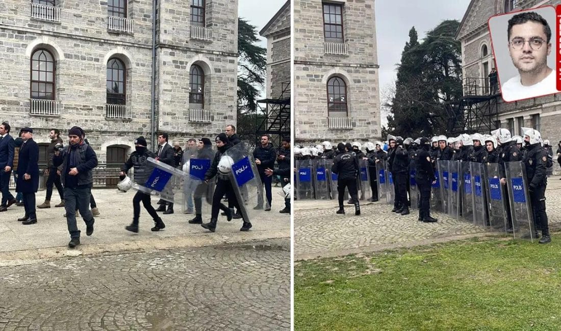Hamlin Hall’in Boşaltılmasına Tepki: Güney Kampüs’te Gerginlik Boğaziçi Üniversitesi‘nde öğrenci