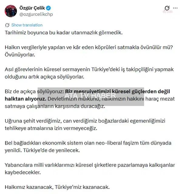 İBB Meclisinde Köprülerin Özelleştürülmesi Tartışması