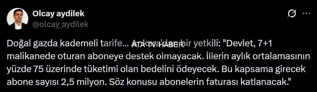 Kademeli Doğal Gaz Tarifesi: İl Ortalamalarına Göre Sübvansiyon Sınırı ve 2,5 Milyon Abone Etkilenecek