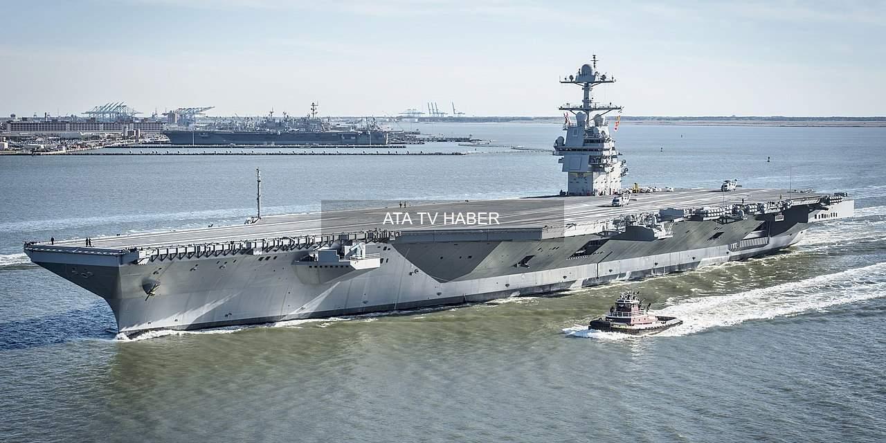 USS Gerald R. Ford, Girit’teki Yangın Sonrası Split Limanı’na Sevk Edildi