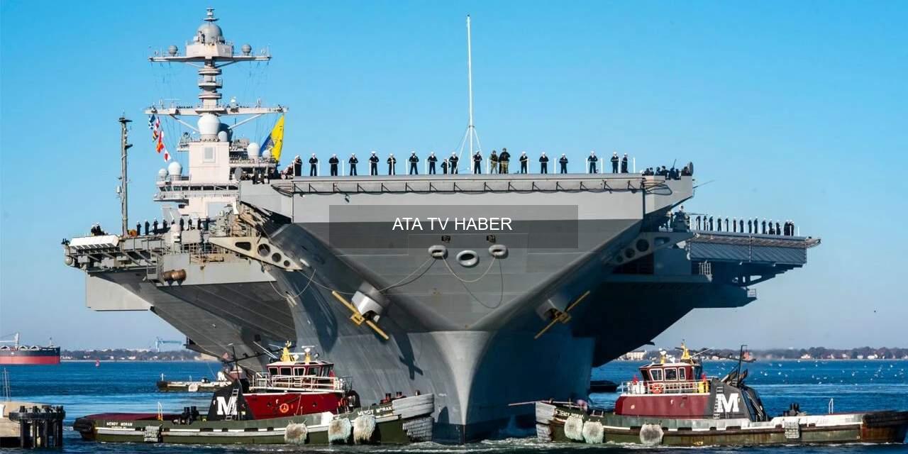 USS Gerald R. Ford, Girit’teki Yangın Sonrası Split Limanı’na Sevk Edildi