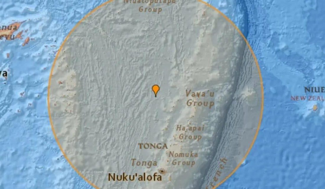 Tonga Adaları 7.6 Büyüklüğünde Depremle Sarsıldı Pasifik Okyanusu’nda yer alan