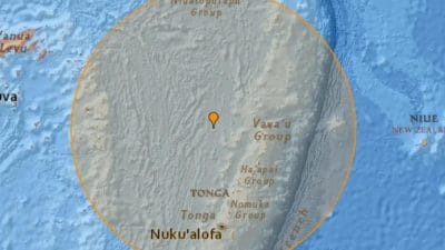 Tonga Adaları 7.6 Büyüklüğünde Depremle Sarsıldı Pasifik Okyanusu’nda yer alan