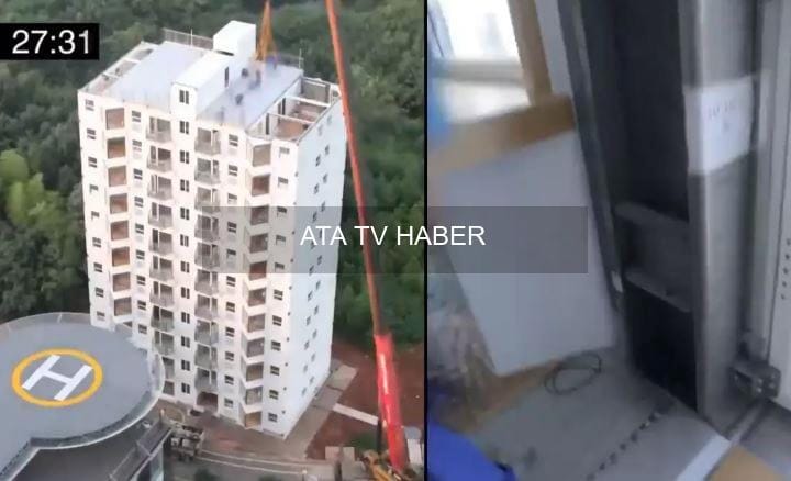 Changsha’da 28 Saat 45 Dakikada Tamamlanan 10 Katlı Modüler Bina