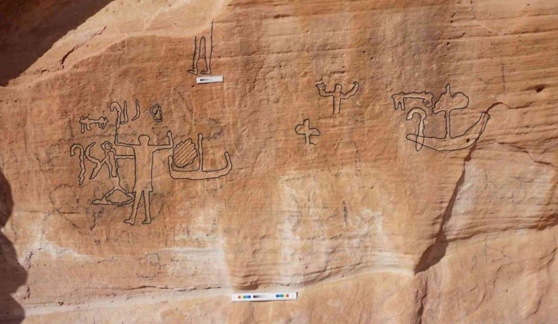 Bakır uğruna göğsüne ok sapladılar! Sina Yarımadası’nda 5 Bin Yıllık Kaya Oyması Yeni Işık Tutuyor
