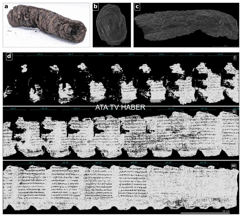 Yapay Zeka Herculaneum Rulolarını Parçalamadan Tamamen Okudu: 1,5 Metrelik Antik Grekçe Metin Kurtarıldı