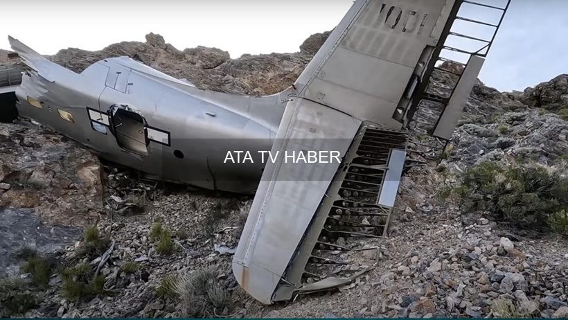 Ölüm Vadisi'ne Çakılan 1952 Model CIA Bağlantılı Albatross Uçağının Enkazi 74 Yıl Sonra Hâlâ Yerde