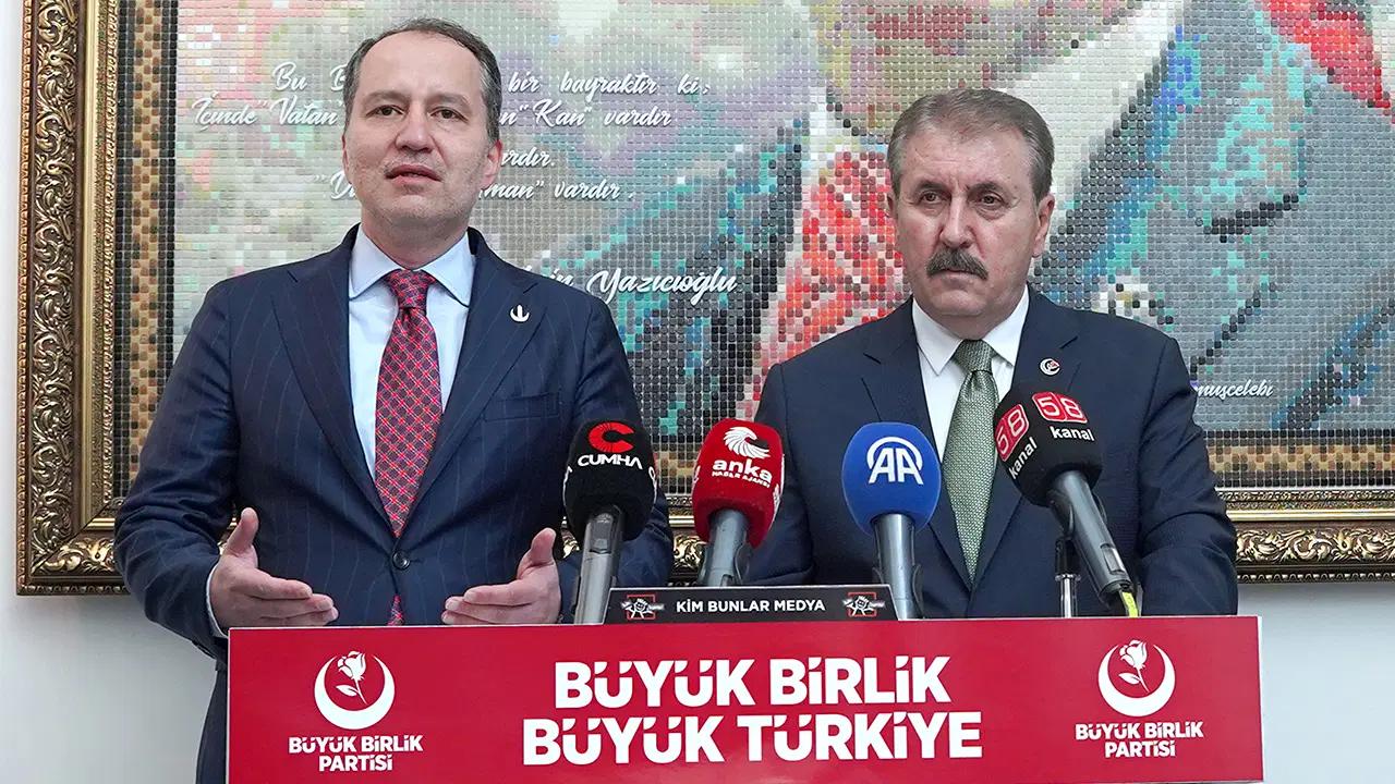 Fatih Erbakan ve Yeniden Refah Heyetinin Büyük Birlik Partisi Ziyareti