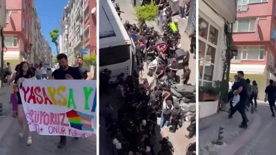 Kısıtlamalara Rağmen Kadıköy’de Onur Yürüyüşü Gerçekleşti Kadıköy ve Beyoğlu kaymakamlıklarının