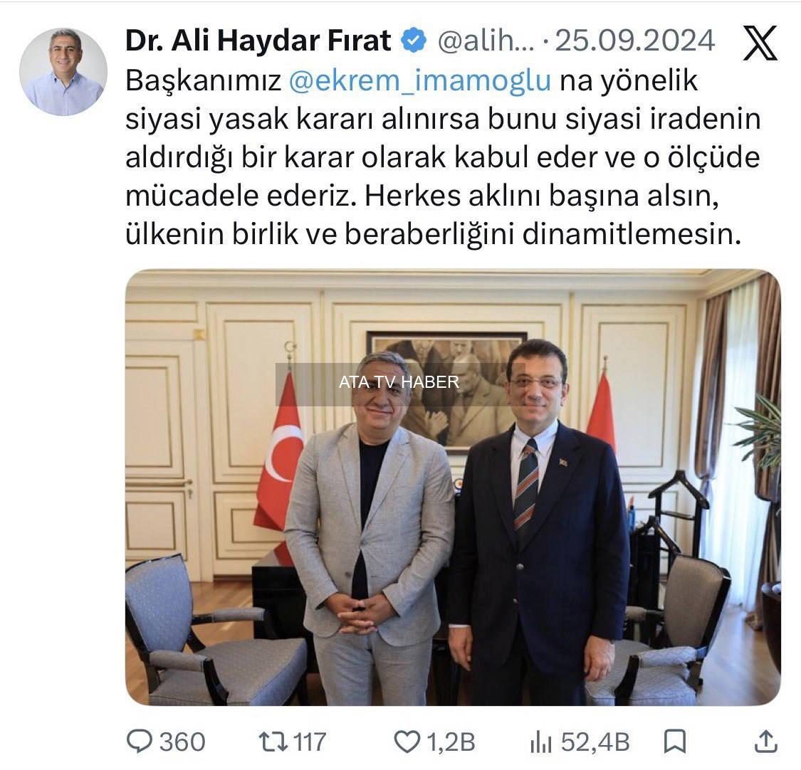 CHP İletişim Yönetiminde Görevlendirme: Ali Haydar Fırat Koordinatörlüğe Getirildi