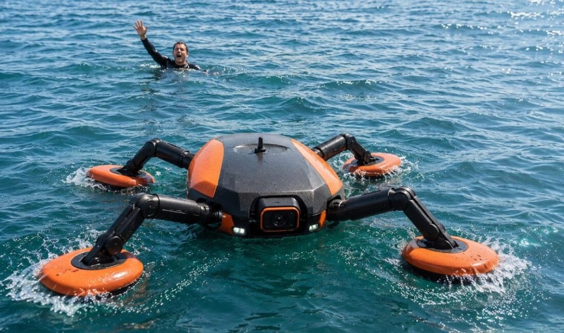 QuadBoat: Dört Bacaklı Otonom Kurtarma Robotu Denizlerde Deneniyor Robot, Shenzhen