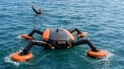 QuadBoat: Dört Bacaklı Otonom Kurtarma Robotu Denizlerde Deneniyor Robot, Shenzhen