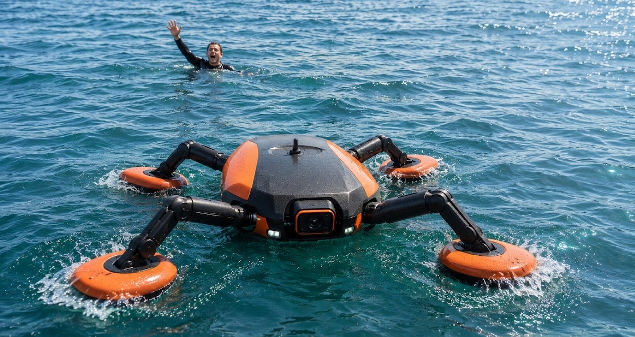 QuadBoat: Dört Bacaklı Otonom Kurtarma Robotu Denizlerde Deneniyor Robot, Shenzhen