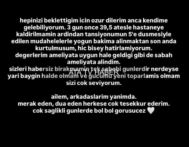 Danla Bilic Yeniden Ameliyat Oldu
