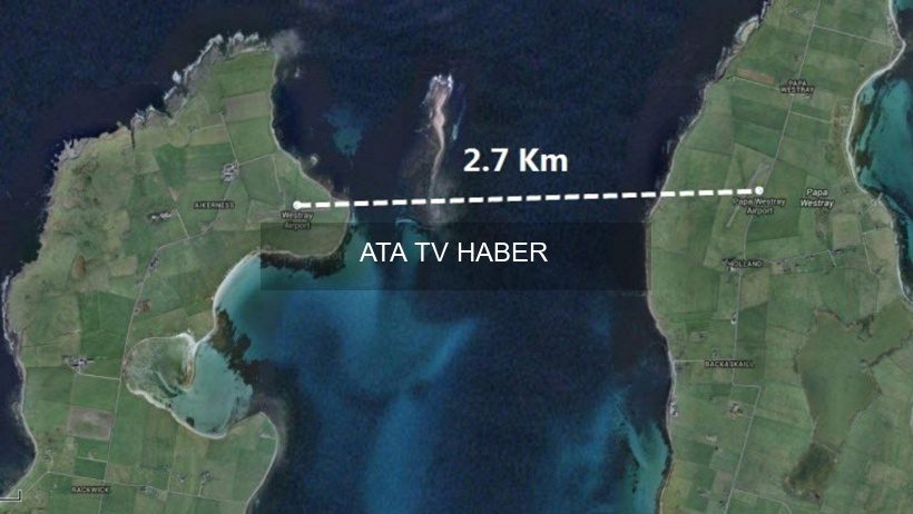 Westray ile Papa Westray Arasındaki Rekor Uçuş