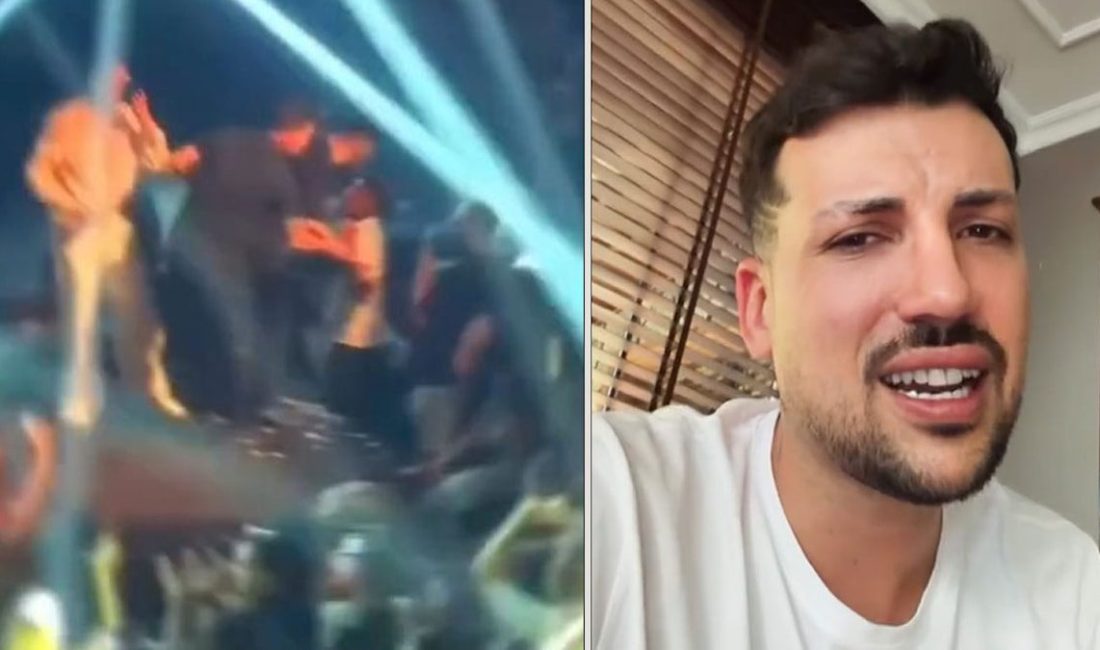Kerimcan Durmaz’ın Kemer konserinde konfeti gerginliği Fenomen ve şarkıcı Kerimcan