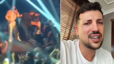 Kerimcan Durmaz’ın Kemer konserinde konfeti gerginliği Fenomen ve şarkıcı Kerimcan