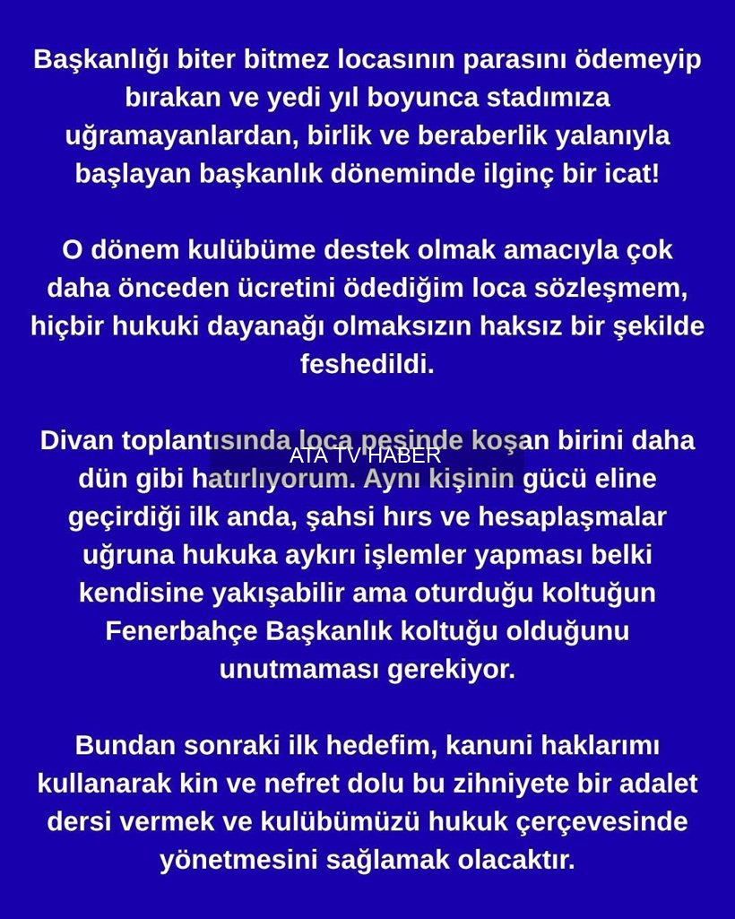 Acun Ilıcalı ile Fenerbahçe arasında loca krizi