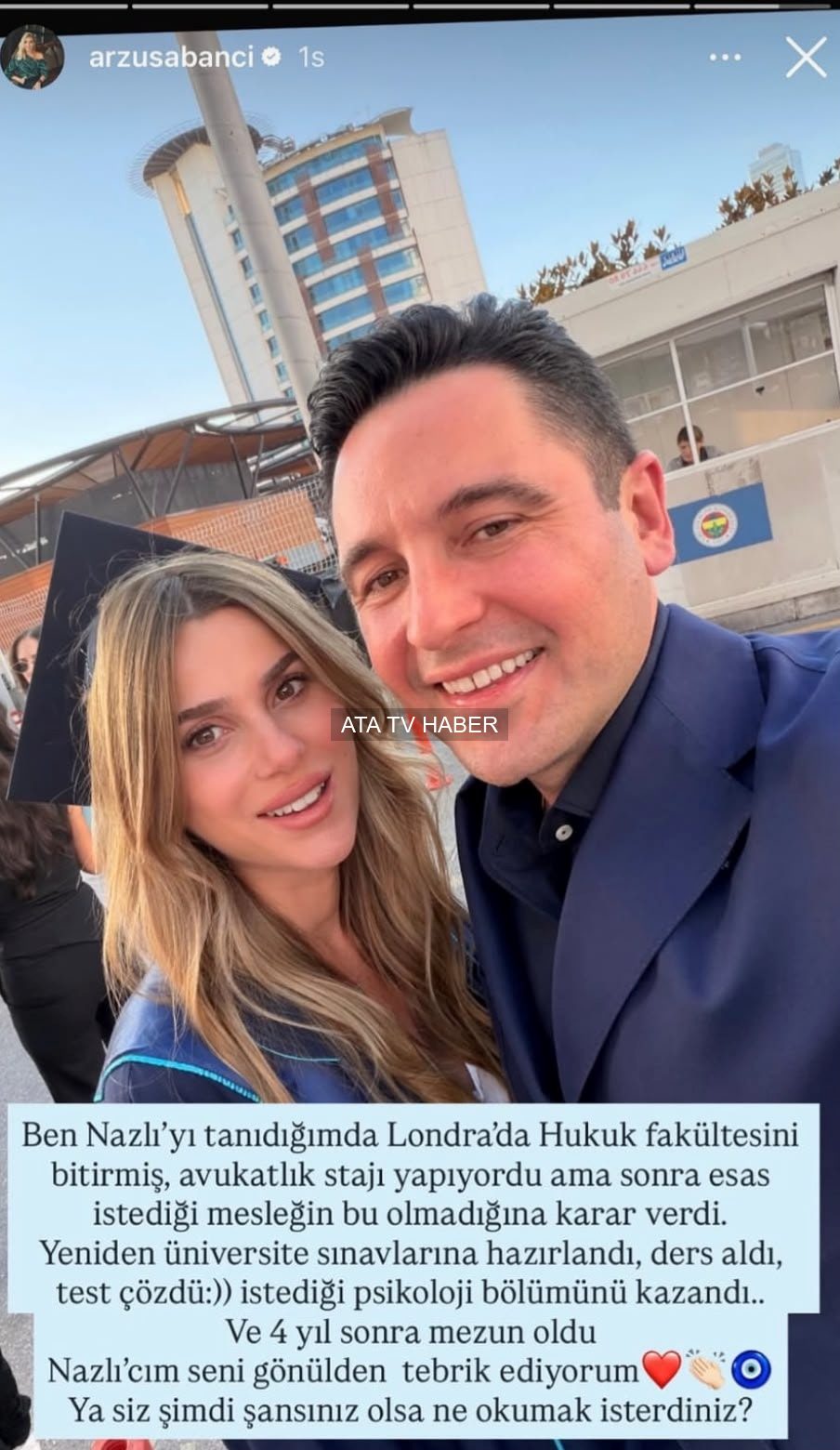 Nazlı Sabancı ikinci üniversite mezuniyetini hamilelikle taçlandırdı