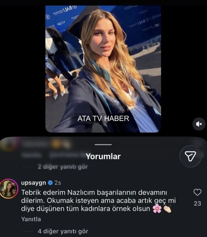 Nazlı Sabancı ikinci üniversite mezuniyetini hamilelikle taçlandırdı