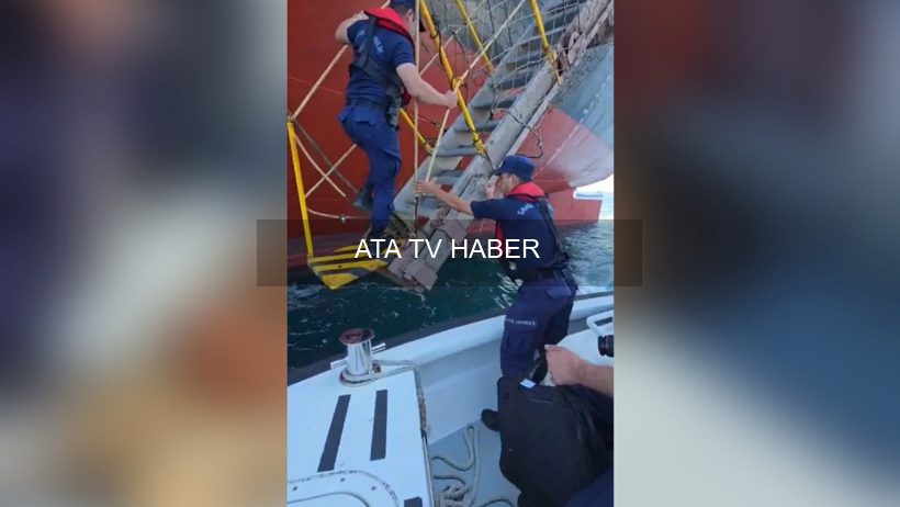 Geminin Türk karasularına girişi ve demirlenme
