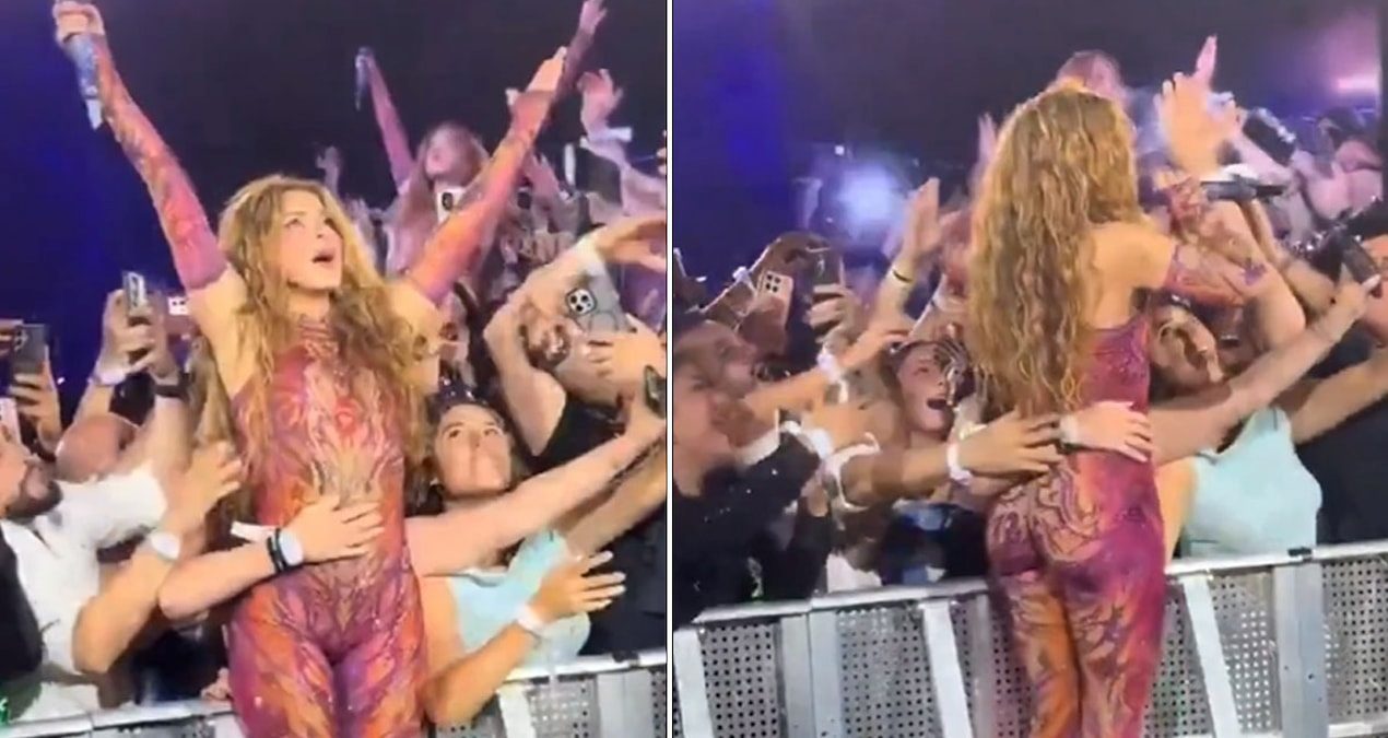 Shakira, Konserinde Hayranlarıyla Yakın Temas Anlarıyla Dikkat Çekti Kolombiyalı yıldız