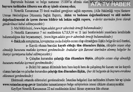 Atama süreci ve kayıt esasları